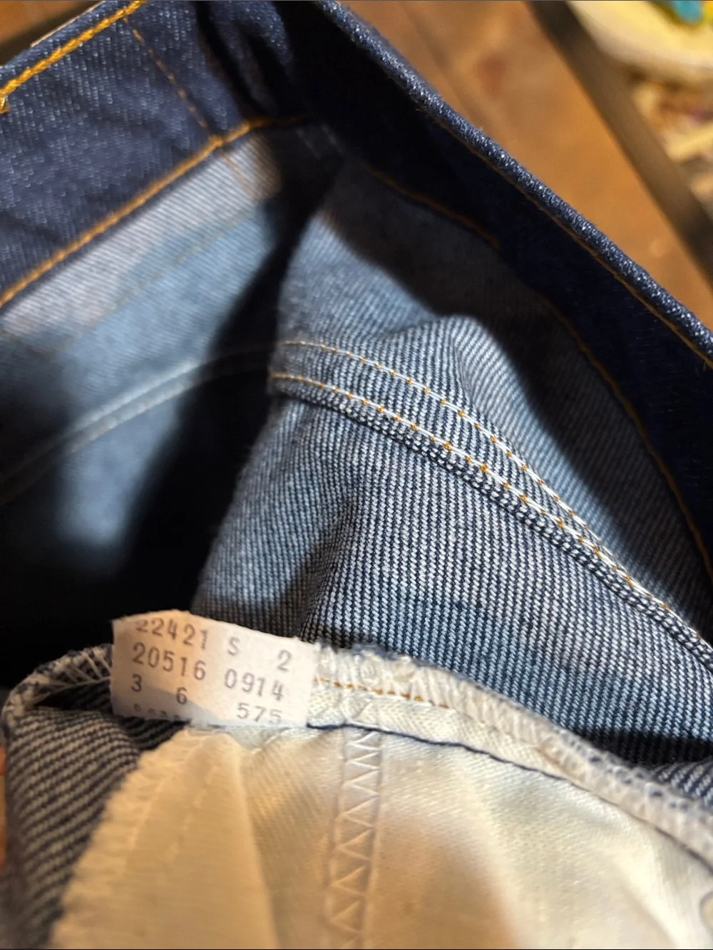 Vintage 1980’s Levi’s USA Made Bootcut Saddle man Dark Blue Denim Jeans